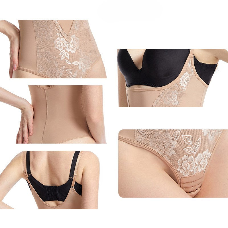 Spitzen-Panel-Hüftkontroll-Bodysuit