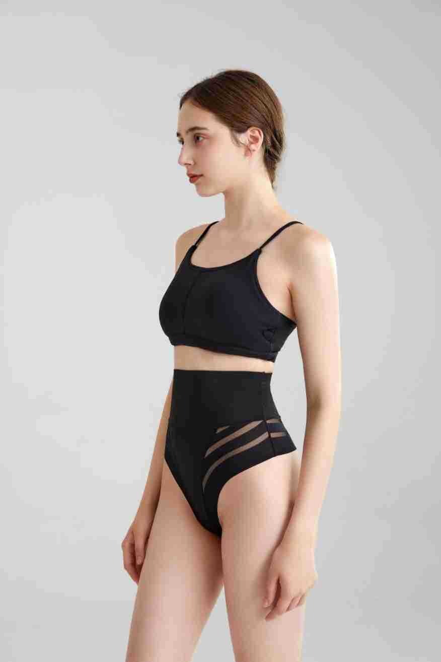 Naadloze corrigerende string met hoge taille