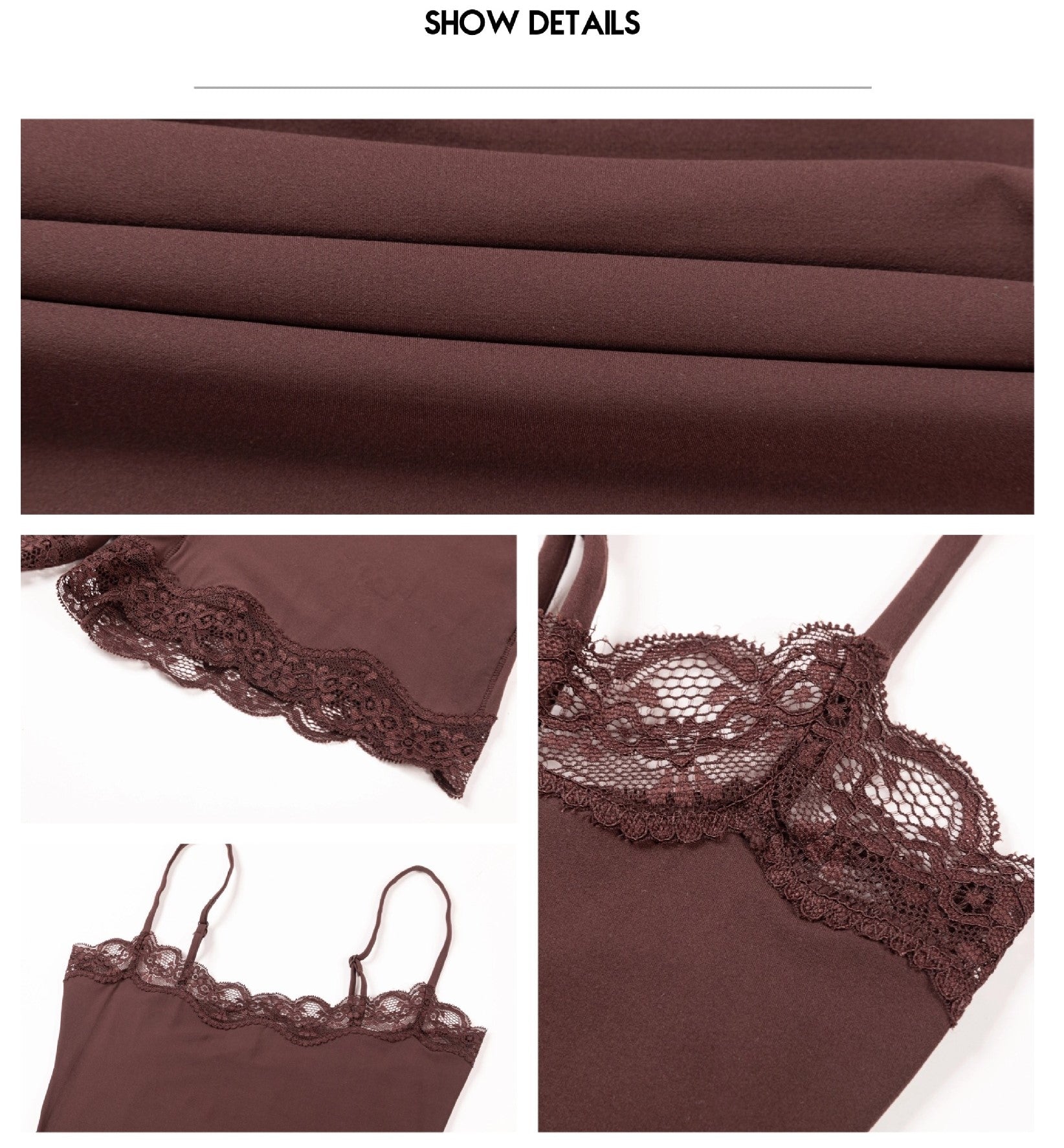 Spitzenbesetzte formende Bodysuit-Shorts