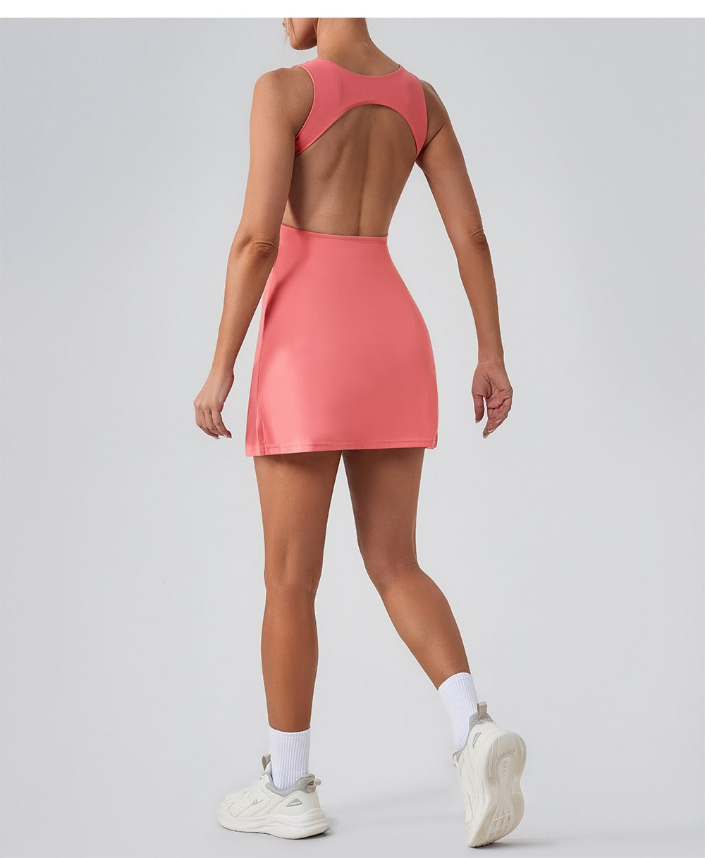 Sleeveless Athletic Shaping Mini Dress
