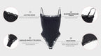 Spitzenbesetzter String-Bodysuit