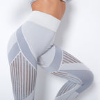 Legging Sculptant Taille Haute en Maille Sans Coutures
