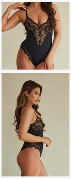 Spitzen-Panel formender Bodysuit