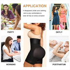 Hook-Closure Waist Shaping Shorts
