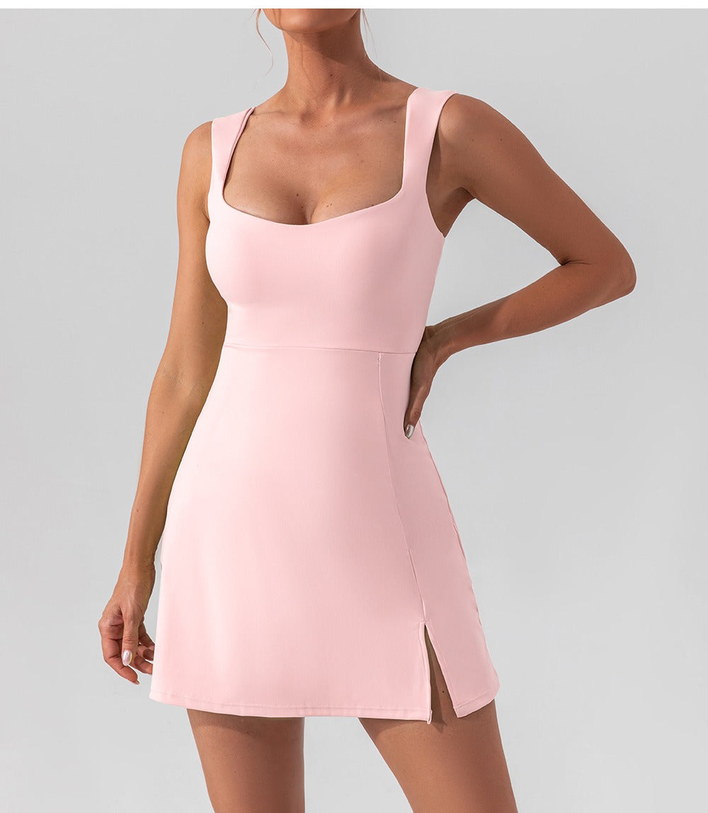 Sleeveless Athletic Shaping Mini Dress