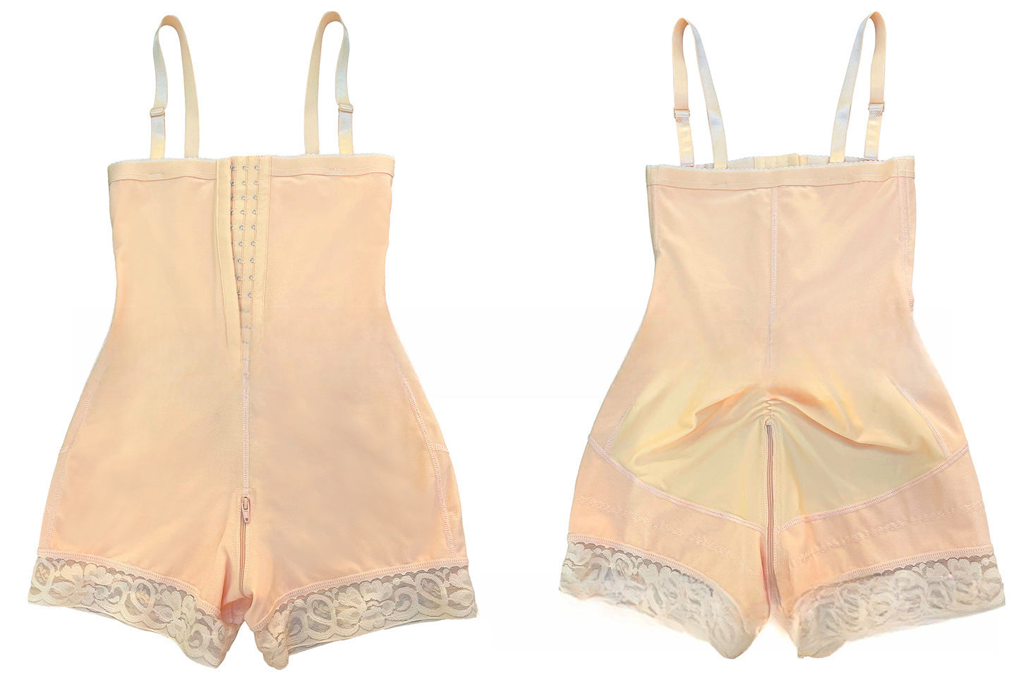 Hüftformender Ganzkörper-Bodysuit mit Hakenverschluss & Oberschenkelformung