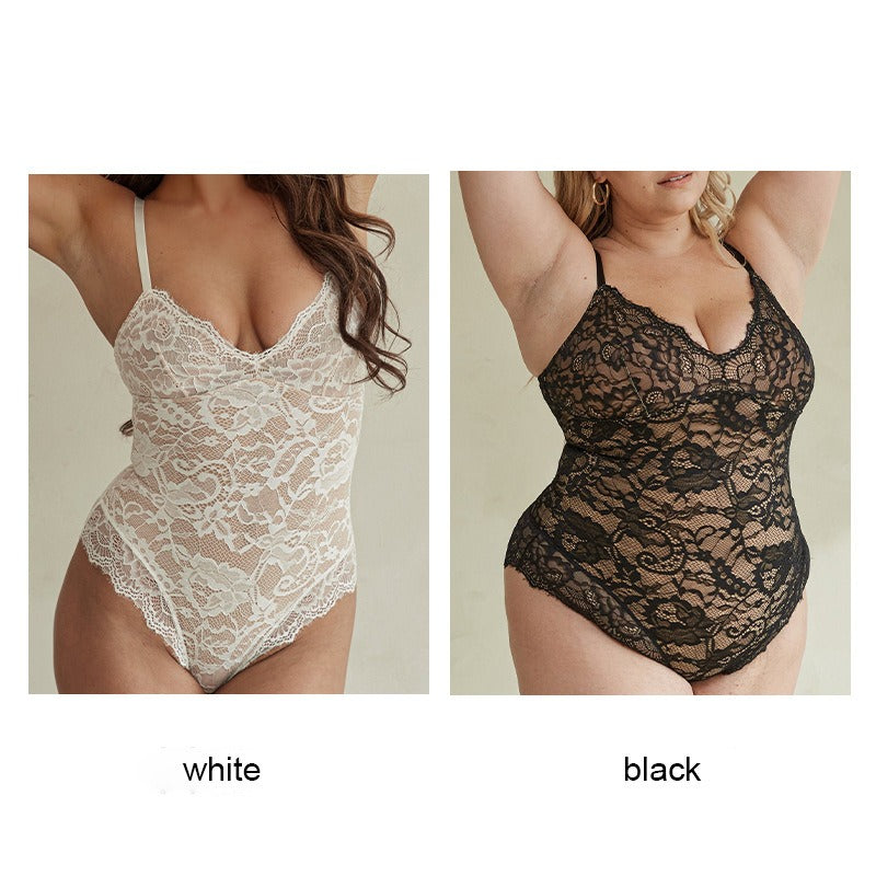Body gainant tout en dentelle