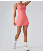 Sleeveless Athletic Shaping Mini Dress