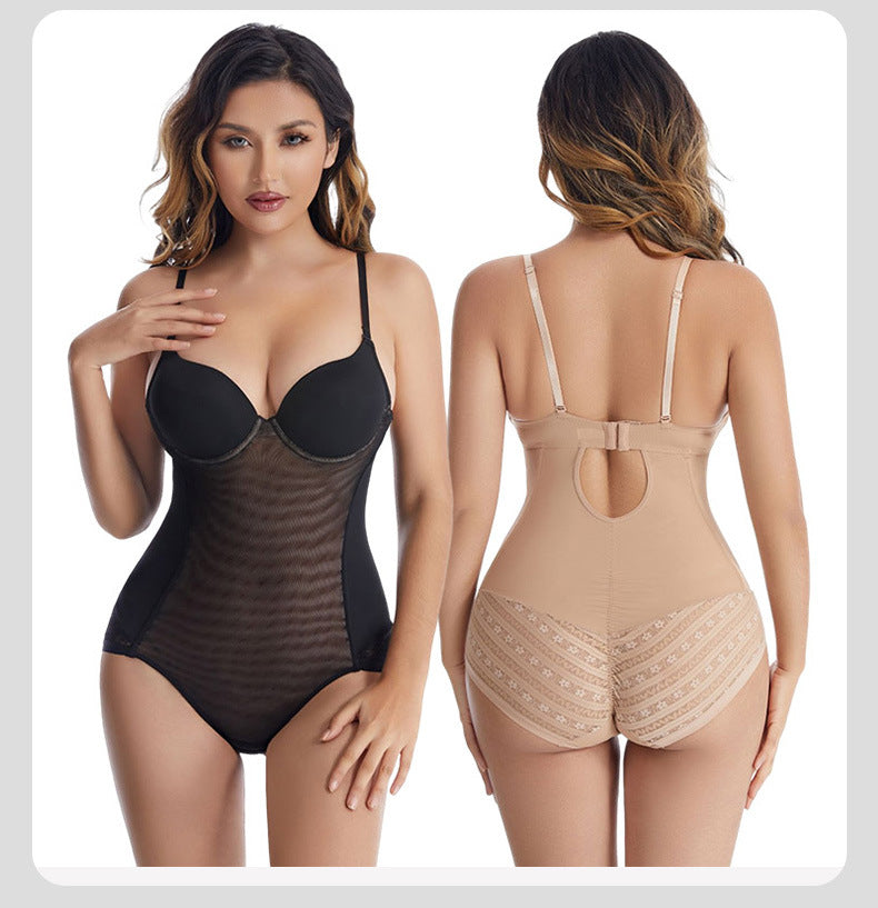 Bodysuit mit offener Rückseite aus Spitze