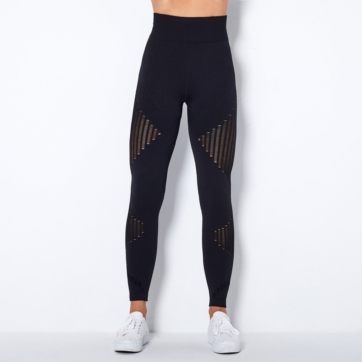 Naadloze Mesh Sculpting Legging met Hoge Taille