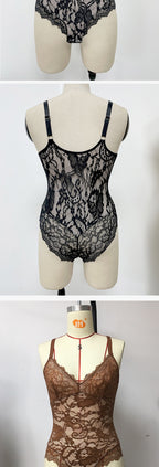 Body gainant tout en dentelle
