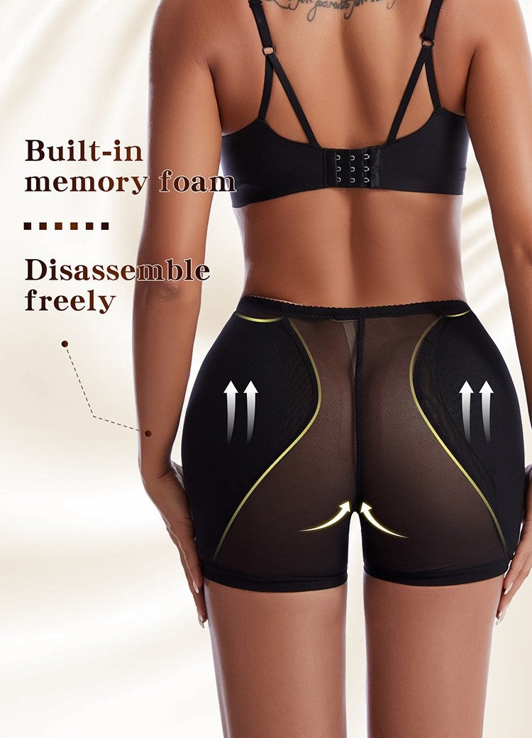 High-Waist Mesh Butt-Lifting Shaping Shorts