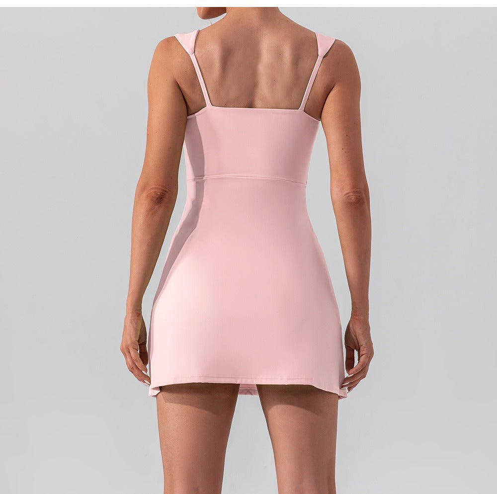 Sleeveless Athletic Shaping Mini Dress