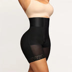 Hook-Closure Waist Shaping Shorts