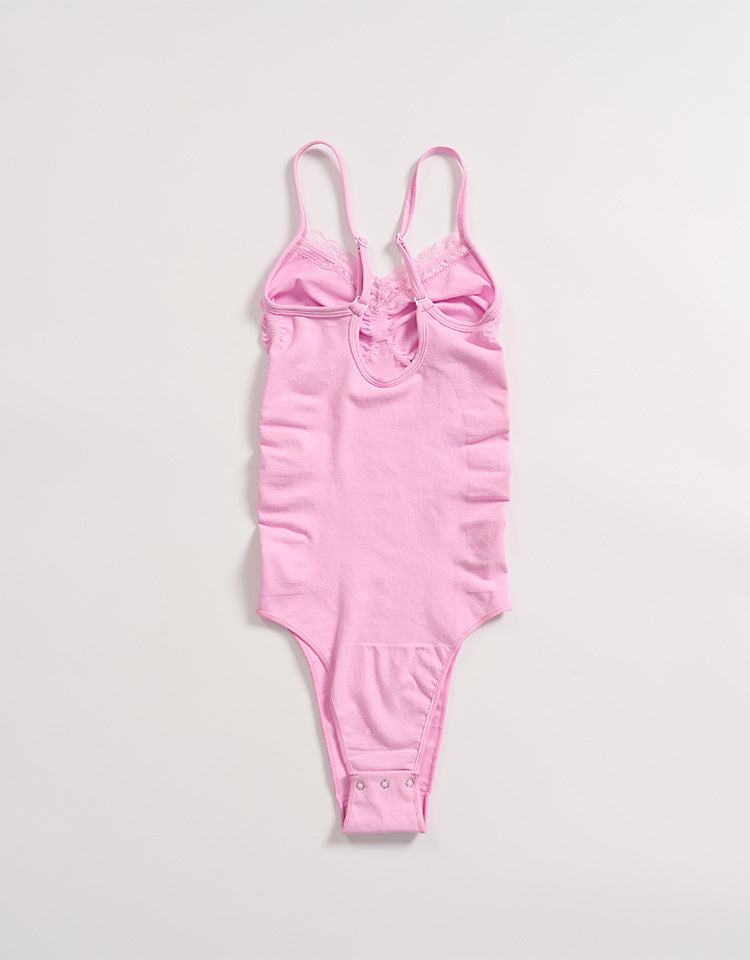 Spitzenbesetzter Camisole-Bodysuit