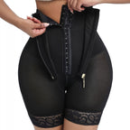 Short de maintien sculptant taille haute à fermeture éclair frontale