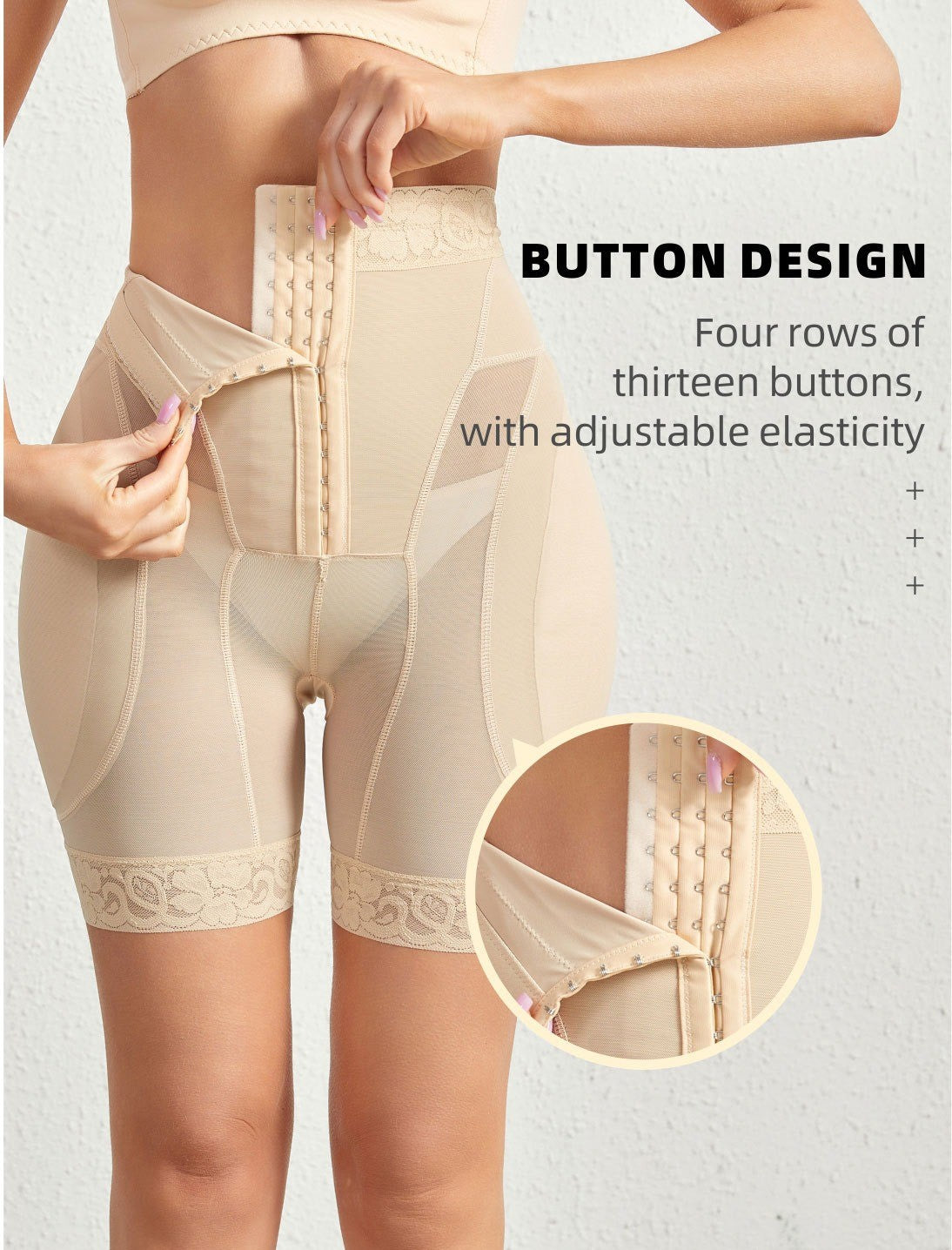 Shorty sculptant taille haute lissant les cuisses