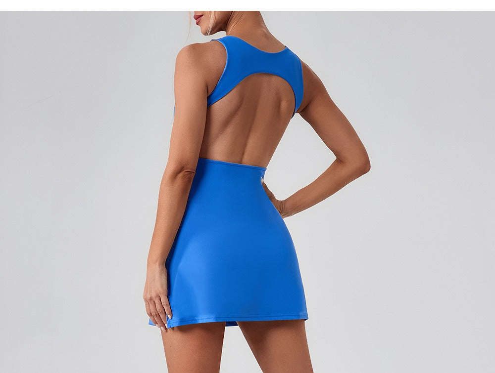 Sleeveless Athletic Shaping Mini Dress