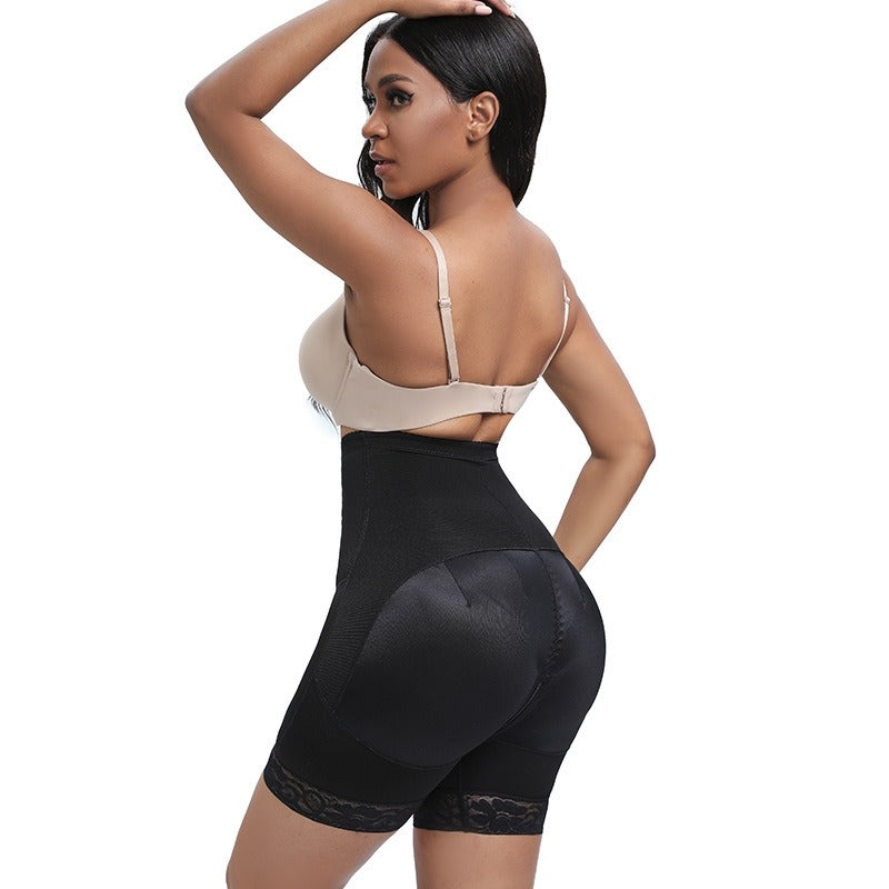 Short de maintien sculptant taille haute à fermeture éclair frontale