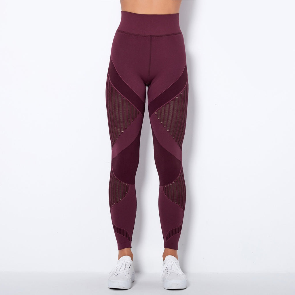Legging Sculptant Taille Haute en Maille Sans Coutures