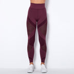 Legging Sculptant Taille Haute en Maille Sans Coutures