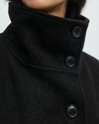 Elegant High-Collar Belted Wrap Jacket for Women