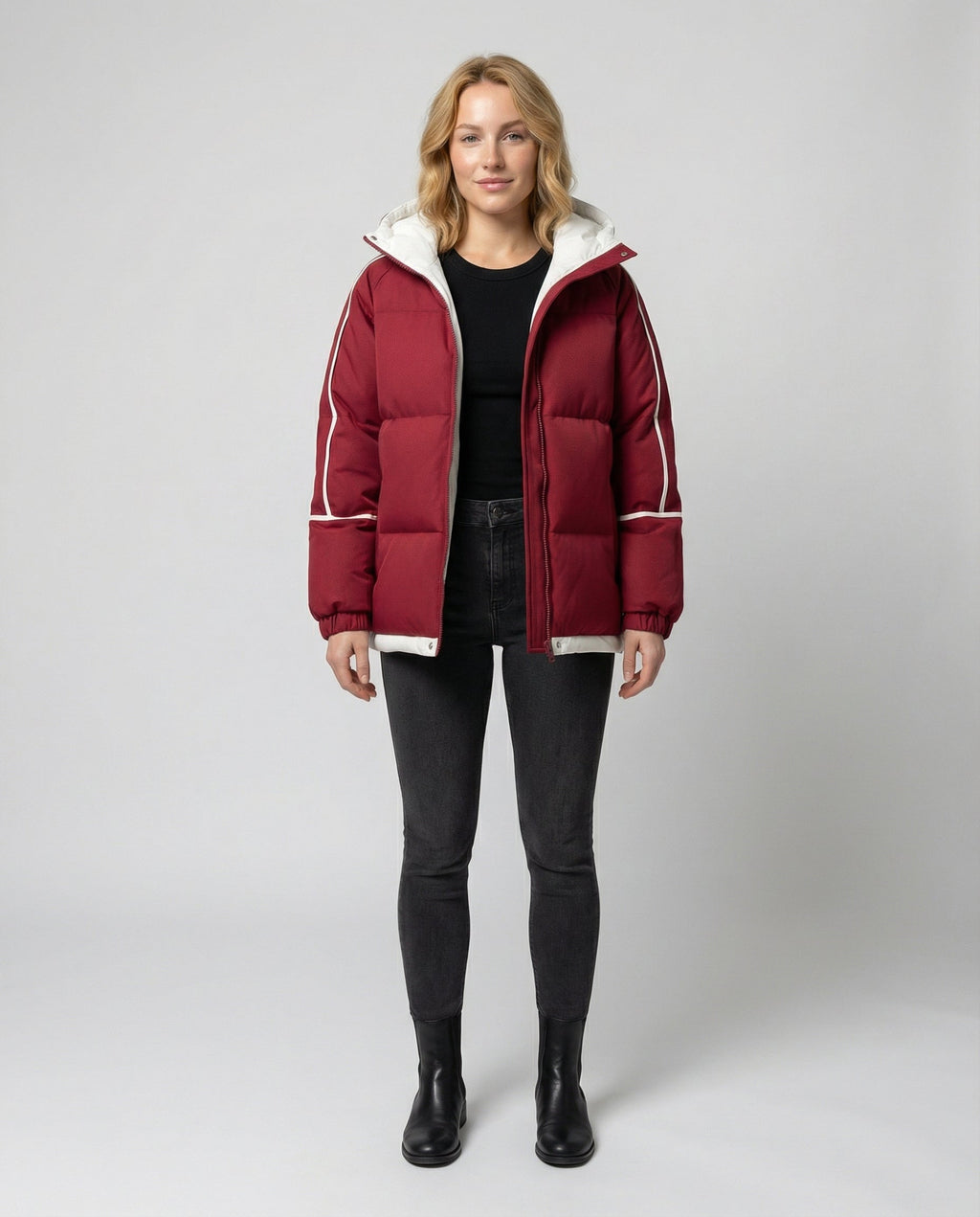 Damen-Winterjacke mit Kapuze