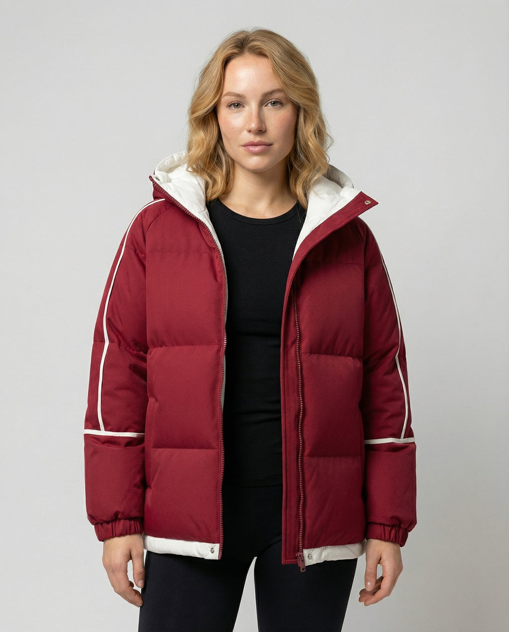 Damen-Winterjacke mit Kapuze