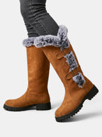 Botas altas de invierno con pelo para mujer