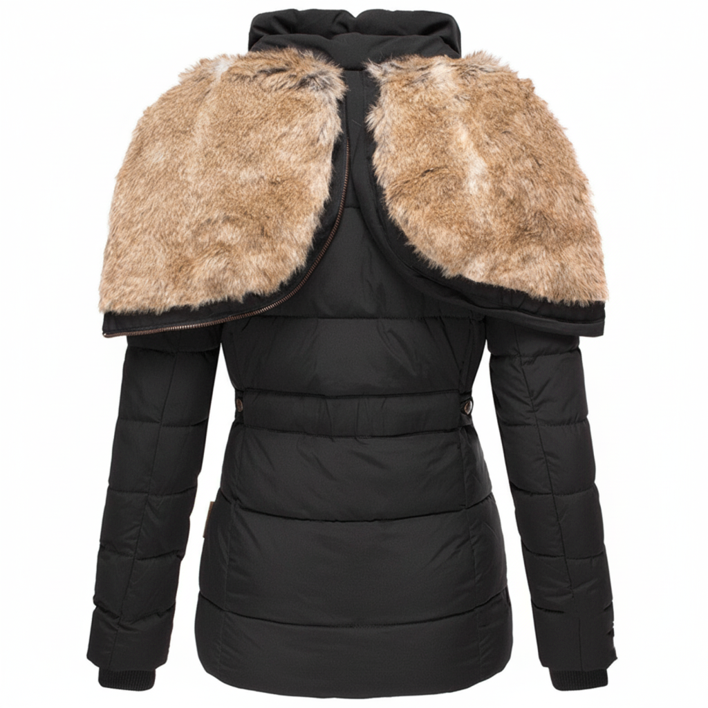 Damen Winterjacke | Mit Fellfutter, Langarm, Gefüttert