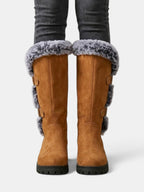 Botas altas de invierno con pelo para mujer