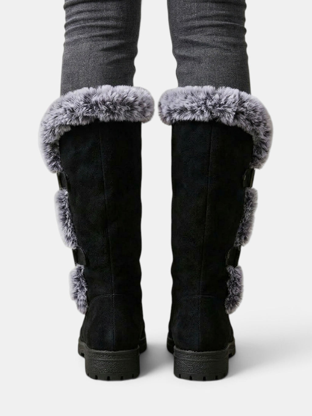 Botas altas de invierno con pelo para mujer