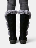 Botas altas de invierno con pelo para mujer
