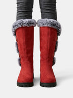 Botas altas de invierno con pelo para mujer