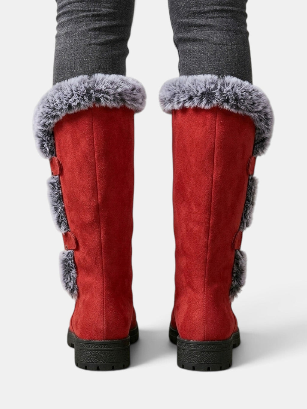 Botas altas de invierno con pelo para mujer