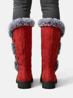 Botas altas de invierno con pelo para mujer