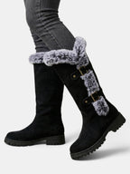 Botas altas de invierno con pelo para mujer