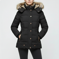 Damen Winterjacke | Mit Fellfutter, Langarm, Gefüttert