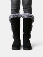 Botas altas de invierno con pelo para mujer