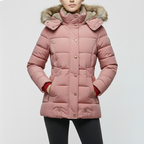 Damen Winterjacke | Mit Fellfutter, Langarm, Gefüttert