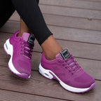 Women's Walking Shoes for Autumn with Slip-On Design, Cushioned Sole and Breathable Mesh - Purple