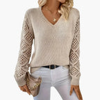 Damen-Feinstrickpullover mit V-Ausschnitt – Leicht & Vielseitig