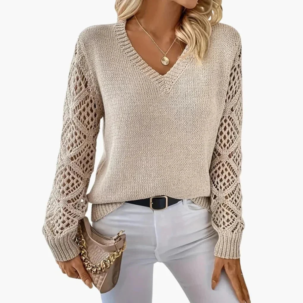 Damen-Feinstrickpullover mit V-Ausschnitt – Leicht & Vielseitig