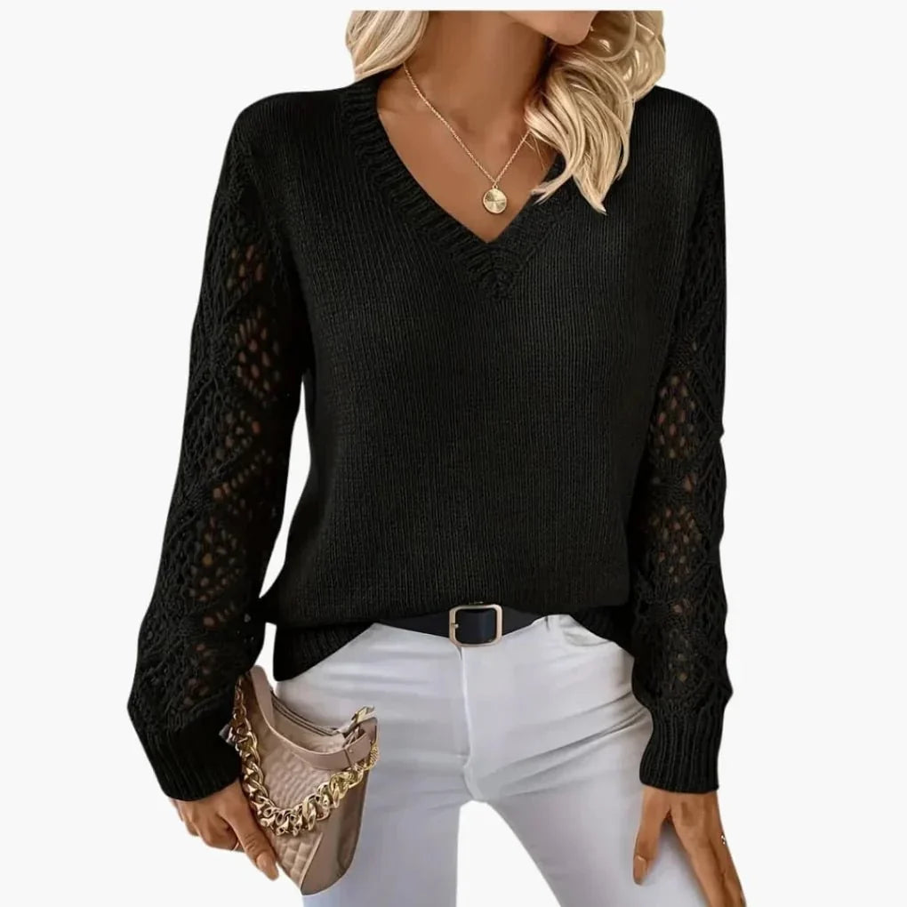 Damen-Feinstrickpullover mit V-Ausschnitt – Leicht & Vielseitig