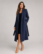 Women Elegant And Warm Wool-Blend Trench Coat