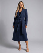Women Elegant And Warm Wool-Blend Trench Coat