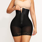 Hook-Closure Waist Shaping Shorts