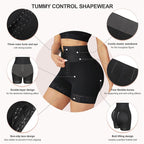 Hook-Closure Waist Shaping Shorts