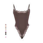 Spitzenbesetzter Cami-Bodysuit