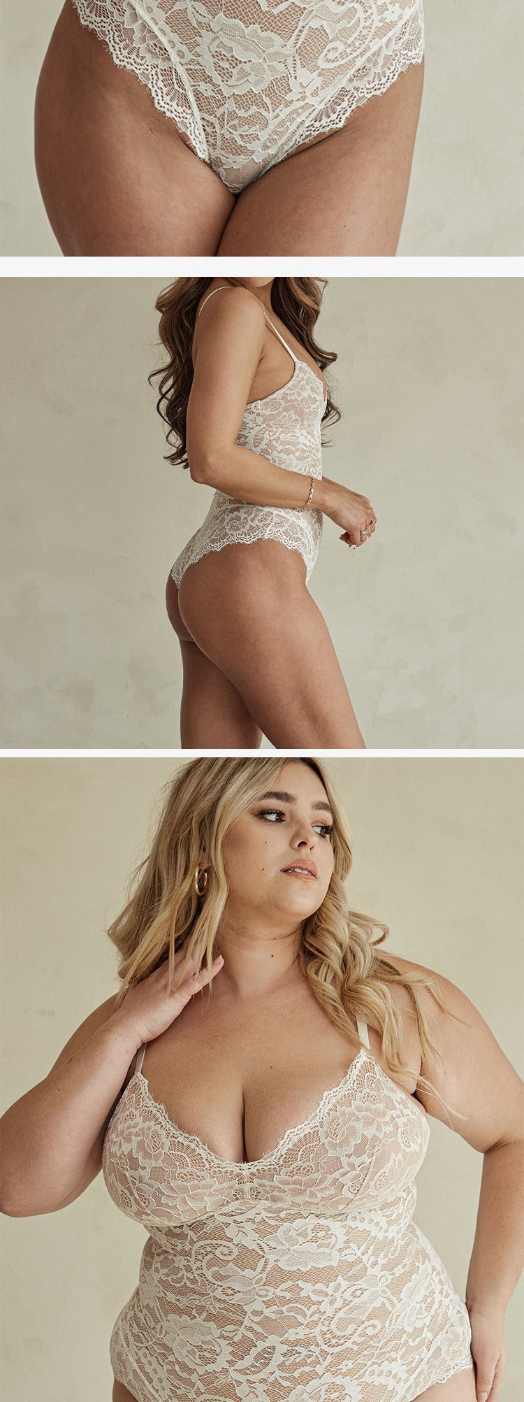 Body gainant tout en dentelle